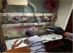 Sistema de gas y fuego en planta industrial